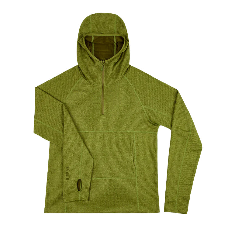 grid fleece hoody